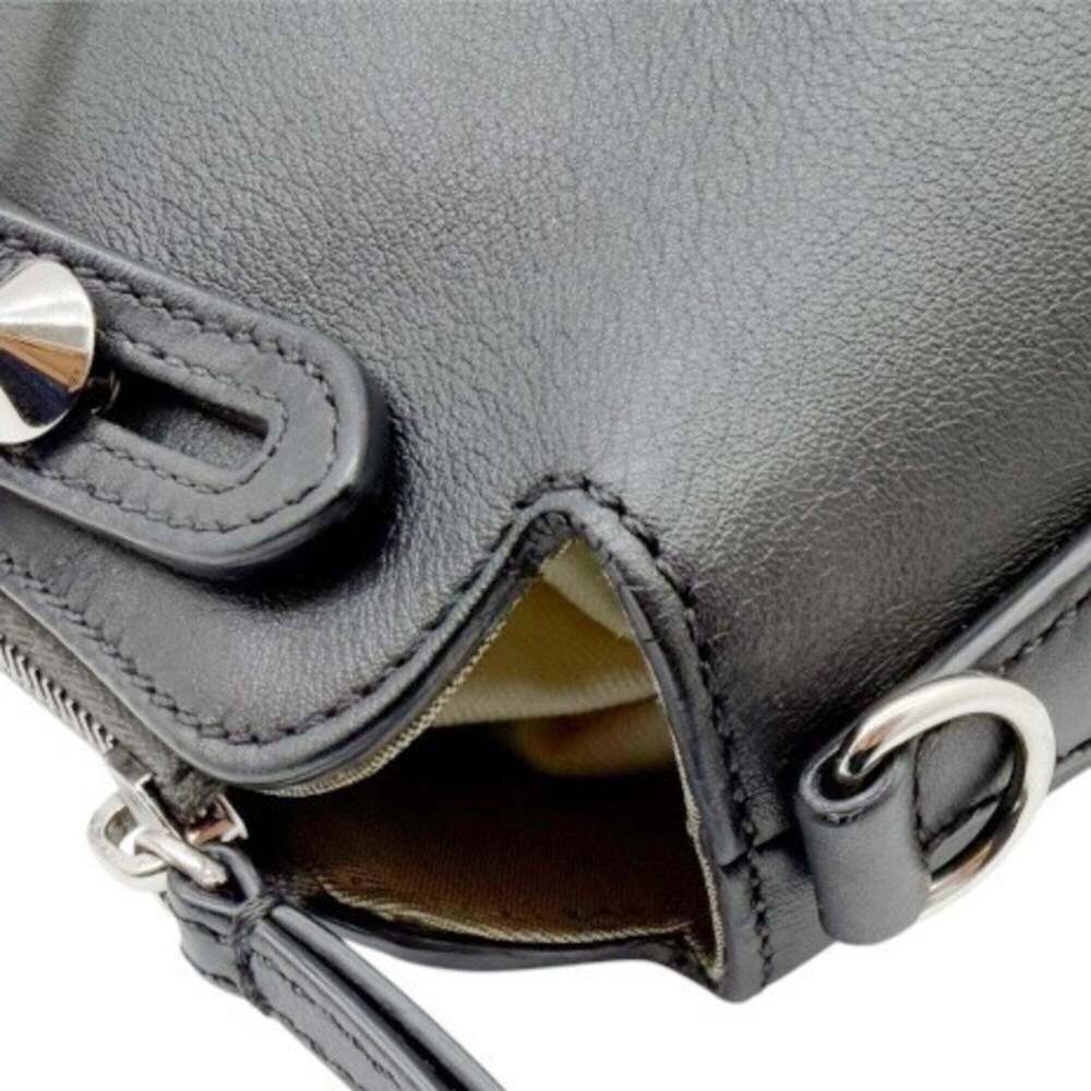 FENDI Black Leather Shoulder Bag - Picture 10 of 16